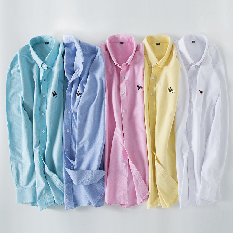 Oxford Cotton Casual Shirt Business - 6XL 100% хлопок Оксфорд белая рубашка
