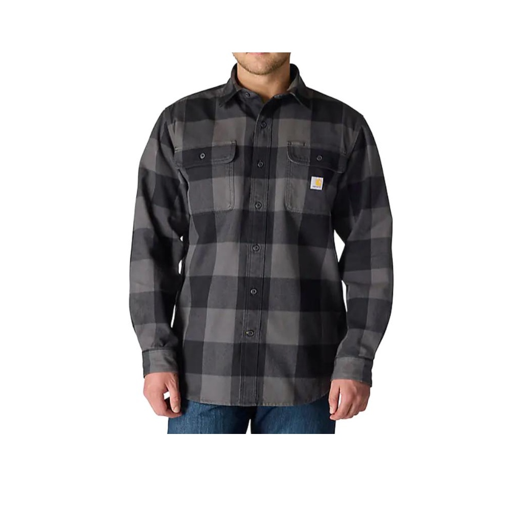 Flannel Plaid Shirt Heavy Weight - Carhartt FW25 107013 Мужская рубашка свободного
