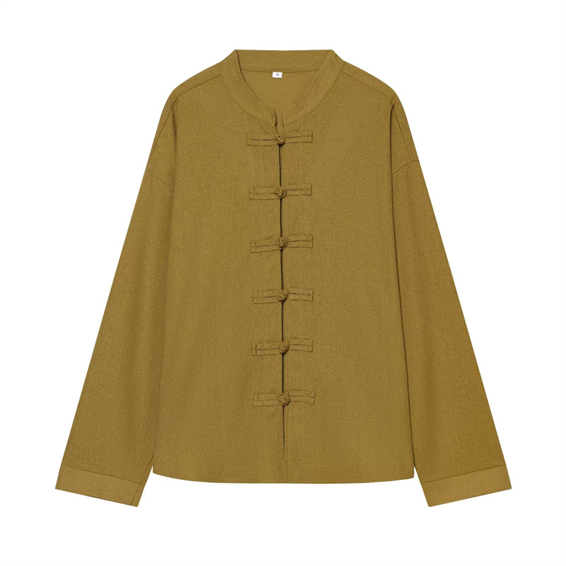 Mens Linen Shirt Long Sleeve - Женская рубашка Guobioziy, новинка ранней осени