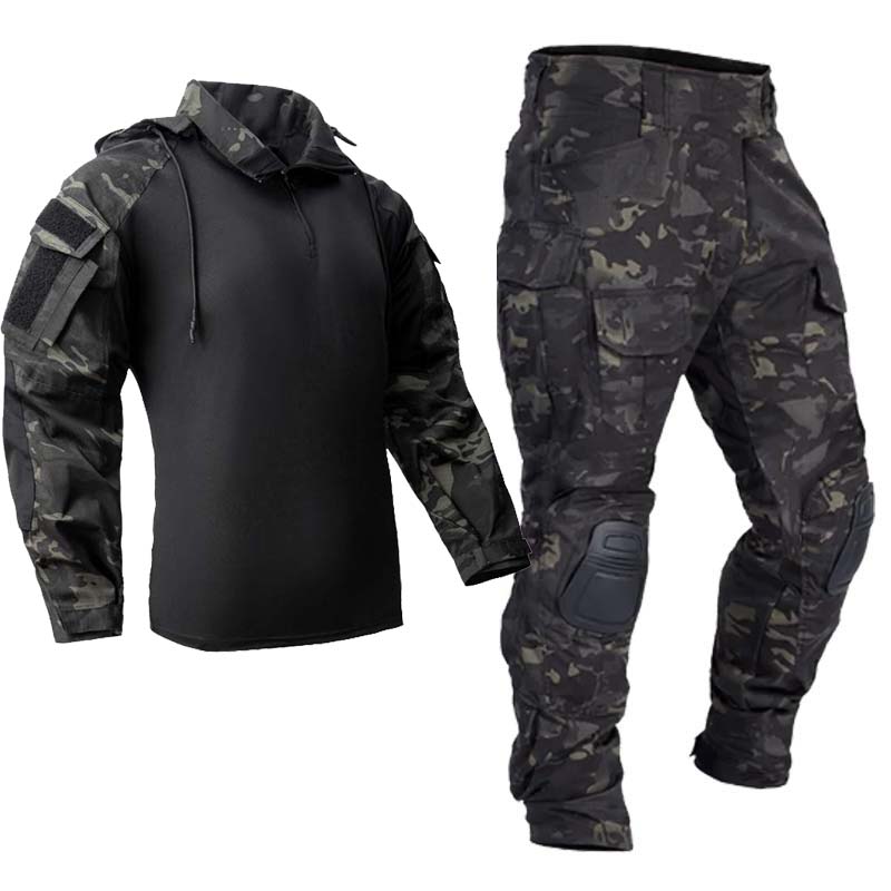 Tactical Military Shirt Cargo - Мужская тактическая униформа, камуфляжные боевые костюмы