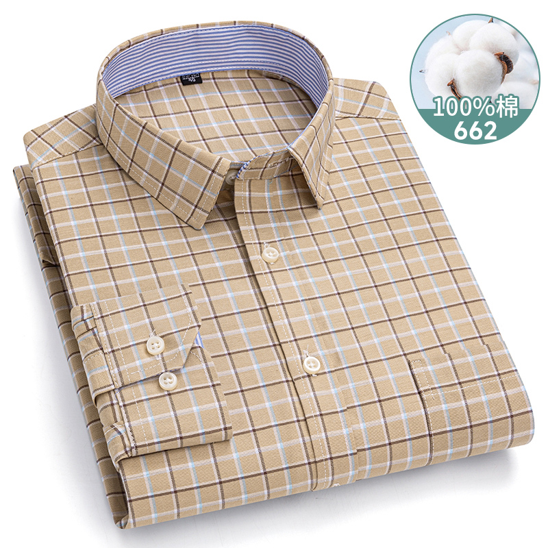 Рубашка мужская с длинным рука – обзор и цена Oxford Cotton Casual Shirt Business