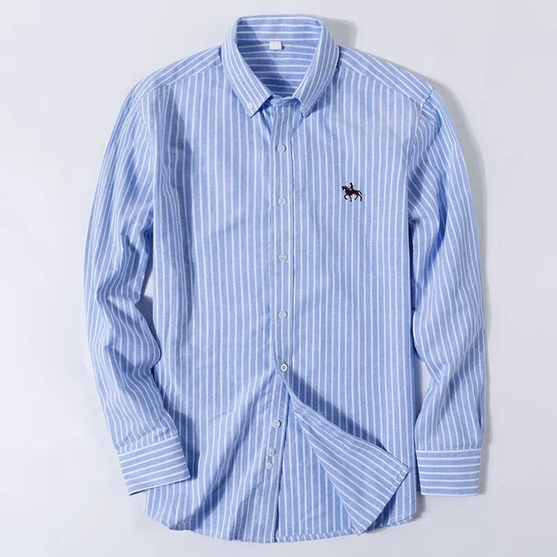 Новая мужская рубашка-оксфорд  – обзор и цена Oxford Cotton Casual Shirt Business