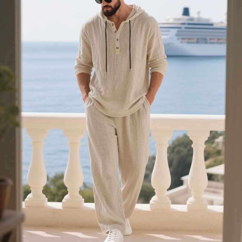 Мужской повседневный костюм из – обзор и цена Mens Linen Shirt Long Sleeve