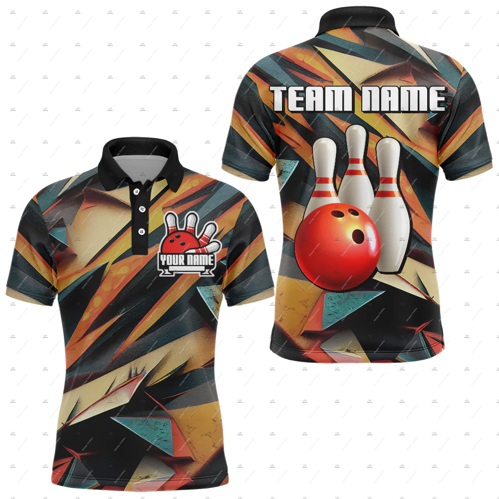 Футболка-поло с коротким рукав – обзор и цена Short Sleeve Bowling Shirt Retro