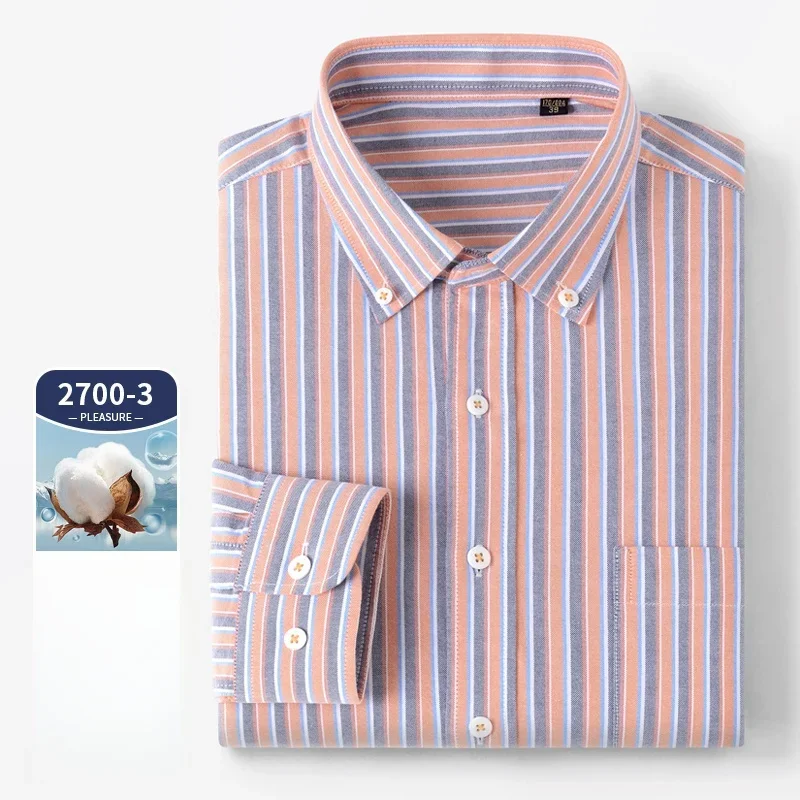 Высококачественная мужская руб – обзор и цена Oxford Cotton Casual Shirt Business