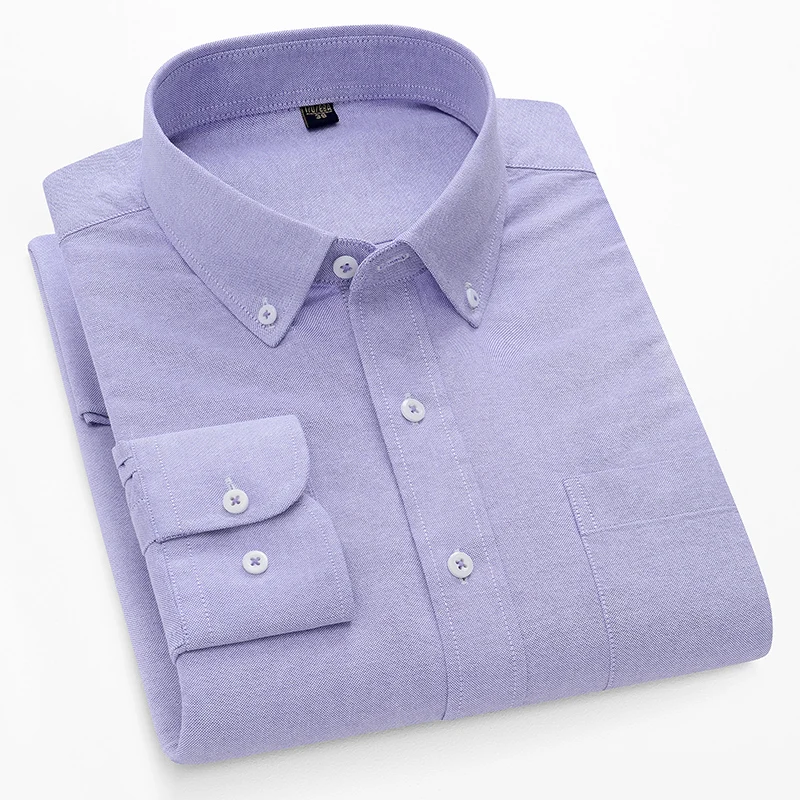 Мужские рубашки-оксфорды из 10 – обзор и цена Oxford Cotton Casual Shirt Business