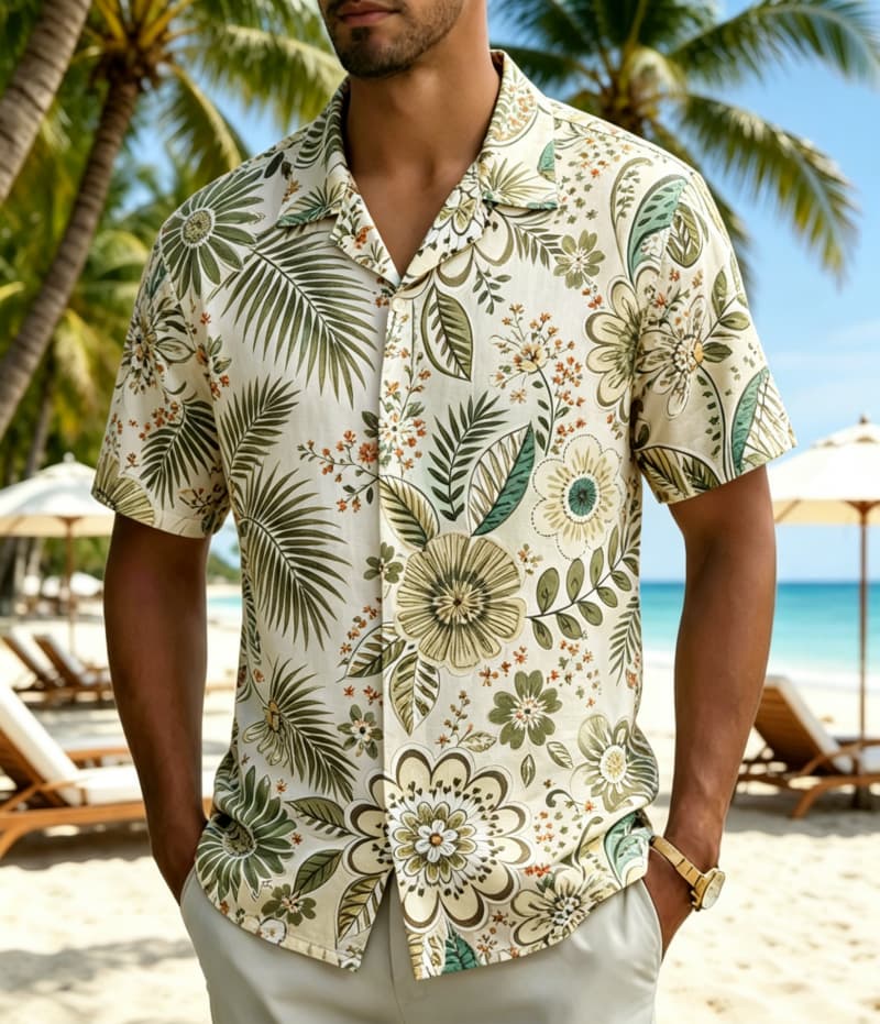 Мужская винтажная рубашка в ст – обзор и цена Vintage Hawaiian Floral Shirt