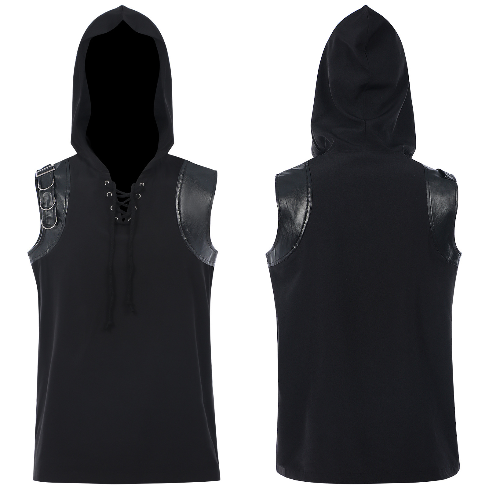 Мужские средневековые пиратски – обзор и цена Medieval Gothic Lace Up Pirate Shirt