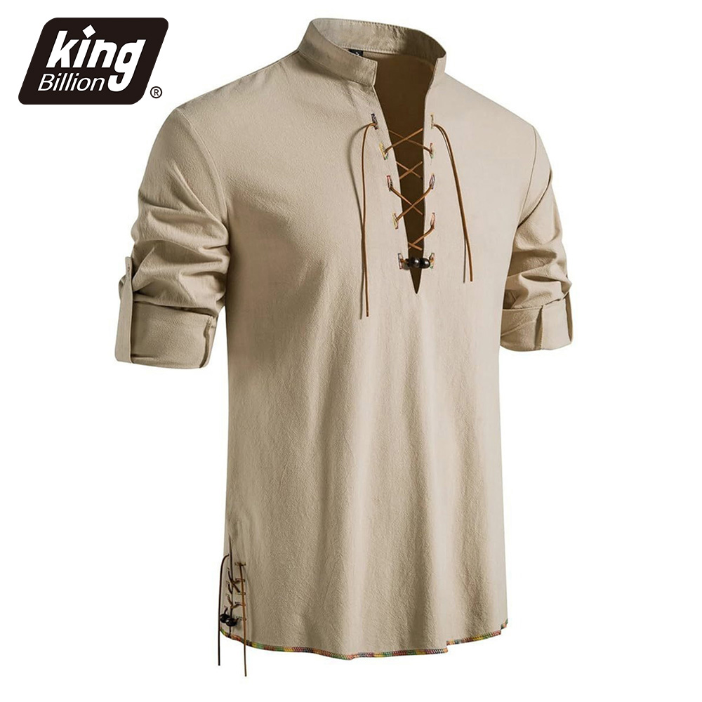 Мужская рубашка с воротником-х – обзор и цена Medieval Gothic Lace Up Pirate Shirt