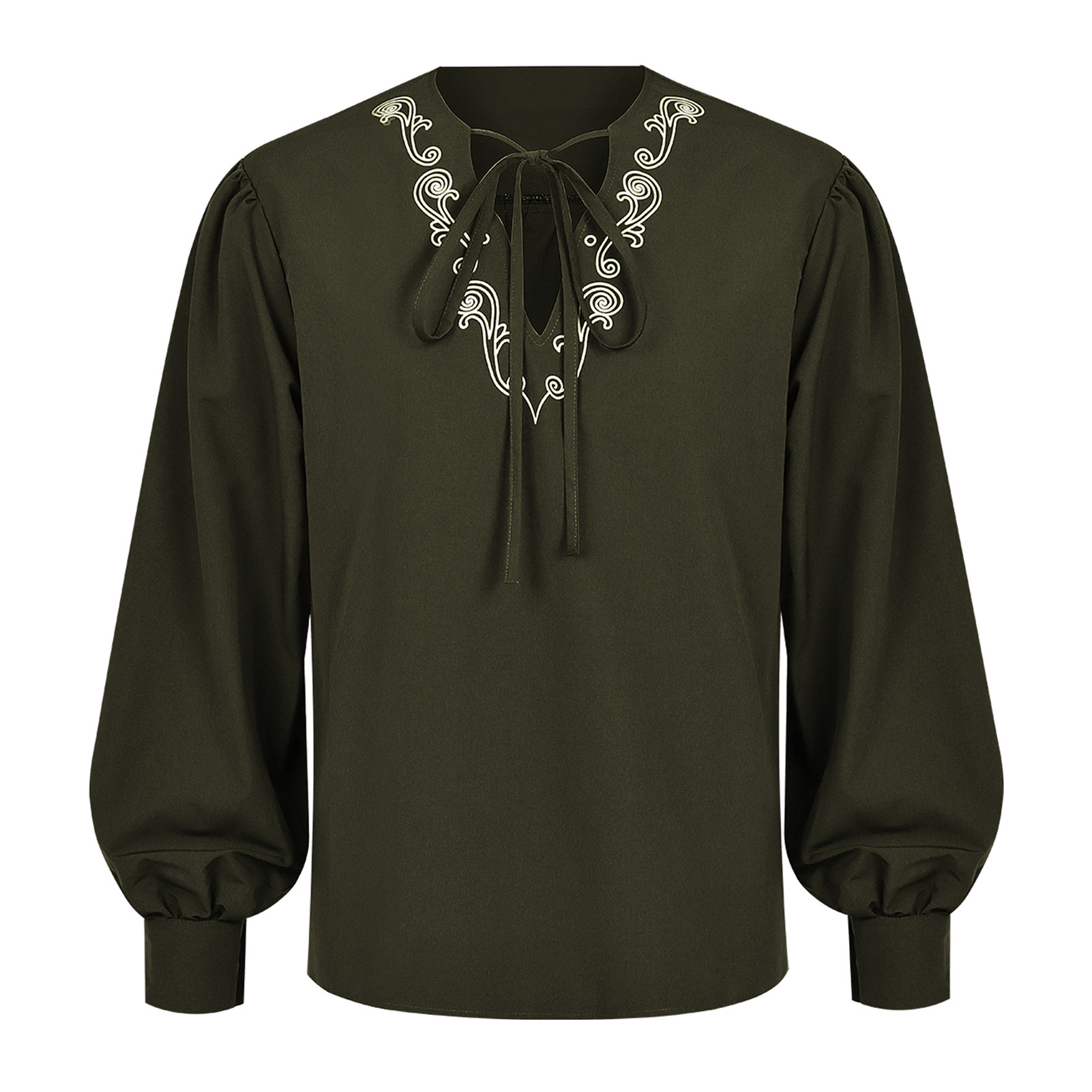 Рубашка в стиле «Пираты эпохи  – обзор и цена Medieval Gothic Lace Up Pirate Shirt