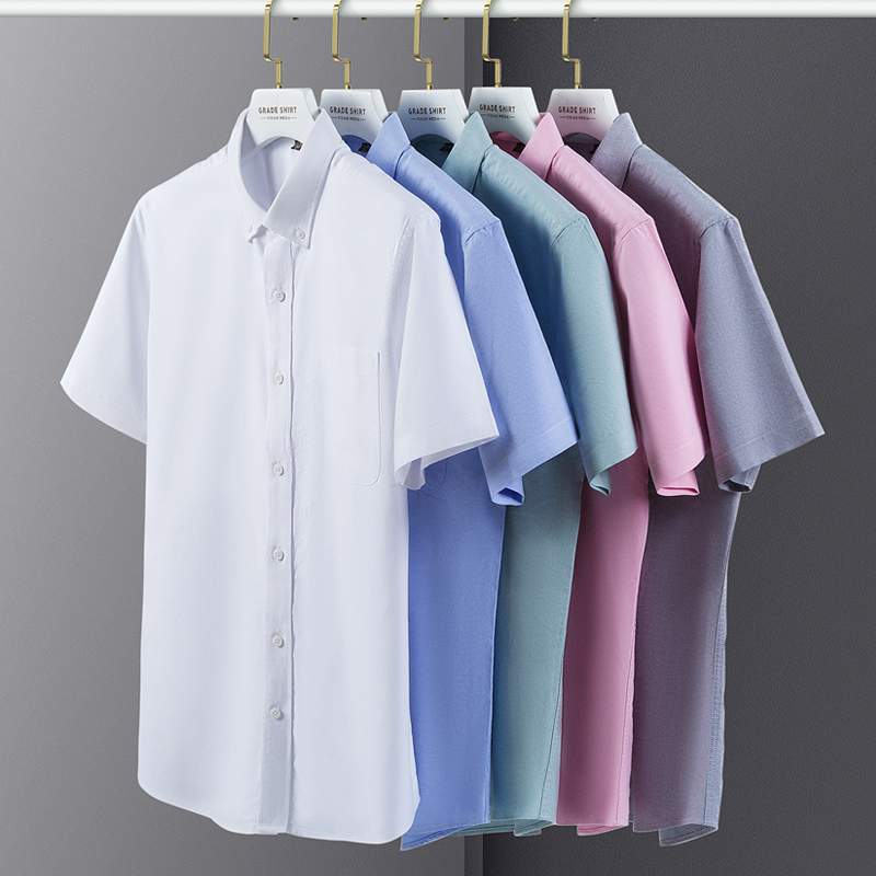Летние мужские рубашки высоког – обзор и цена Oxford Cotton Casual Shirt Business