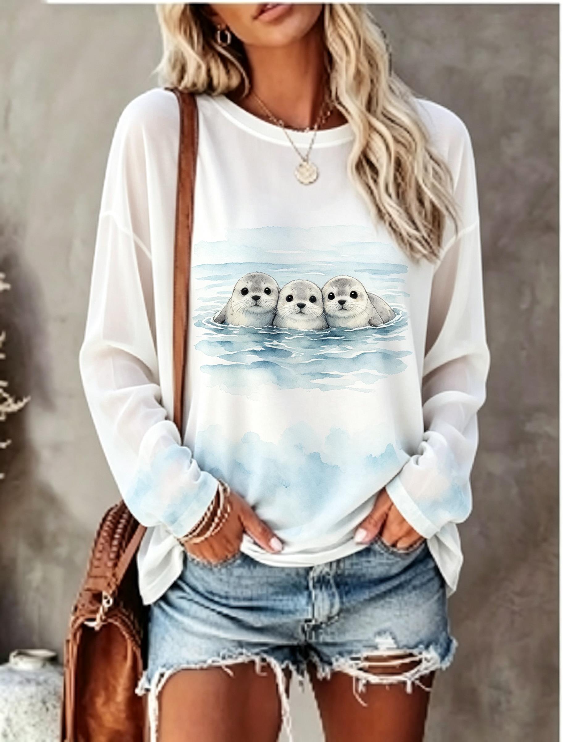 Женская футболка с длинным рук – обзор и цена T-Shirts