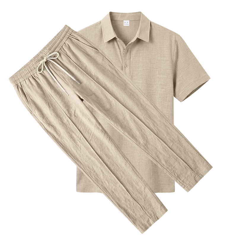 Мужской комплект из 2 предмето – обзор и цена Mens Linen Shirt Long Sleeve